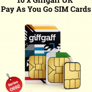 10 X Giffgaff SIM Cards