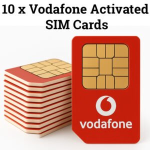 10 x Vodafone Activated SIM Cards