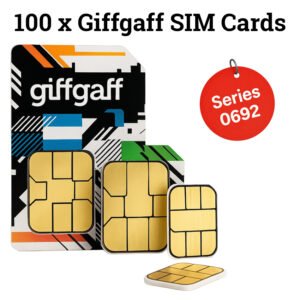 100 X Giffgaff SIM Cards 0692
