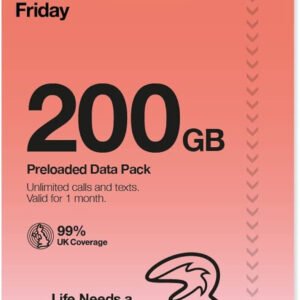 £20 Three Pay As You Go SIM | 200GB Data + Unlimited UK Minutes & Texts | My UK Pal
