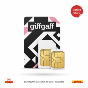 25 x Giffgaff SIM Cards 0690