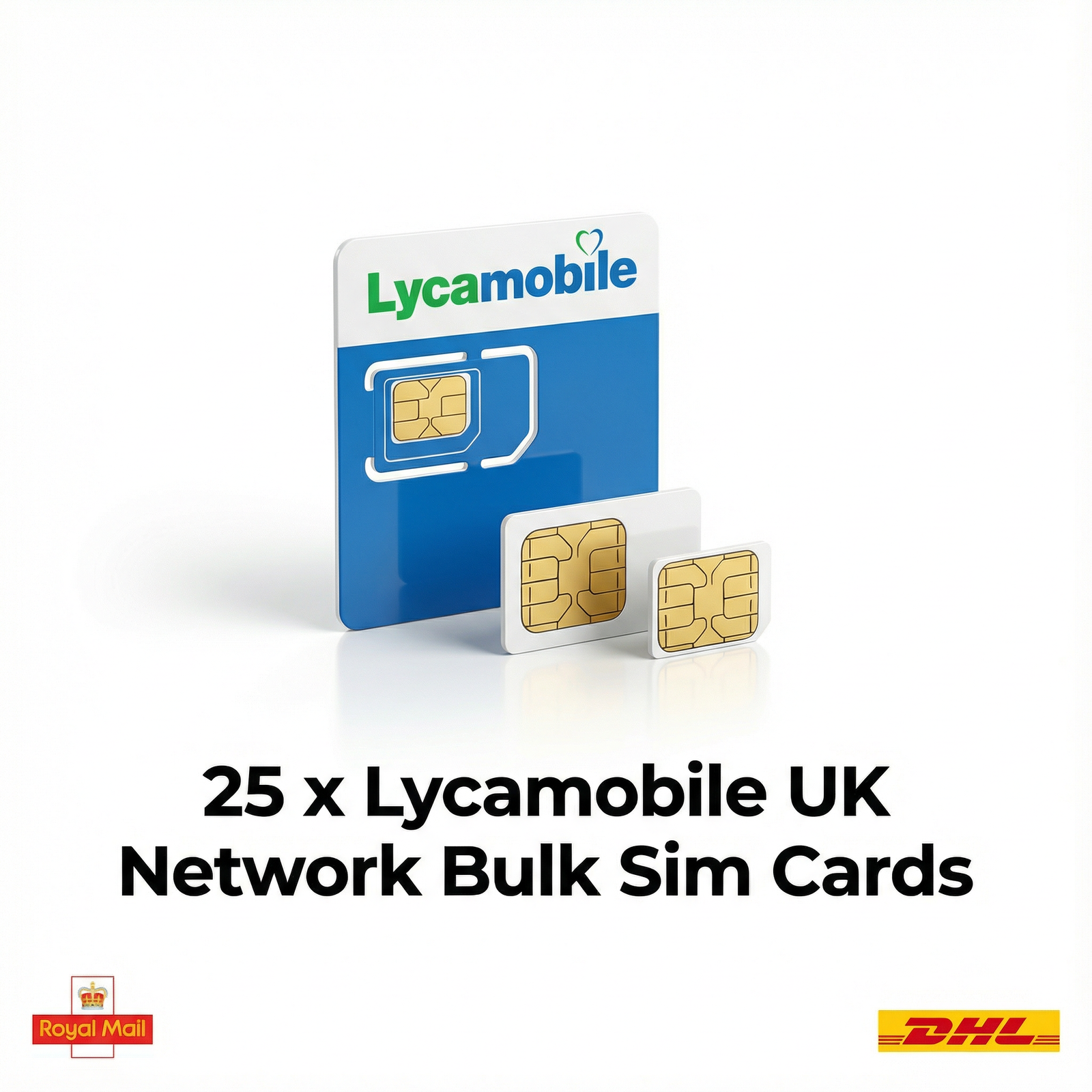 25 x Lycamobile SIM Cards