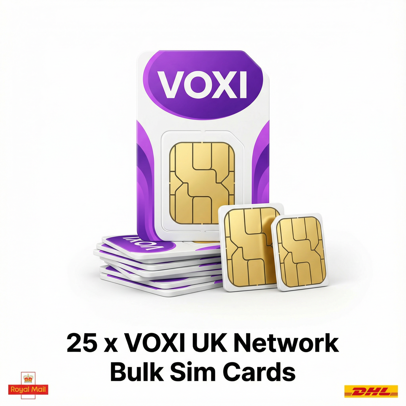 25 x VOXI SIM Cards
