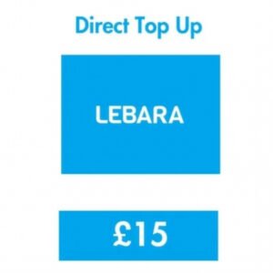 Lebara £15 Direct Top Up Online