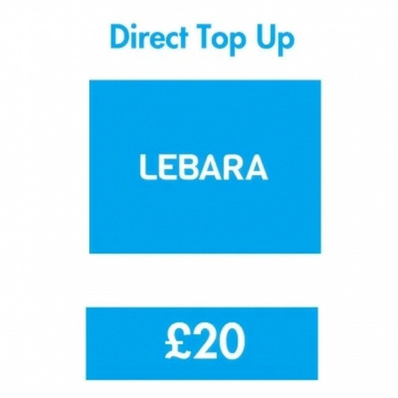 Lebara £20 Direct Top Up Online