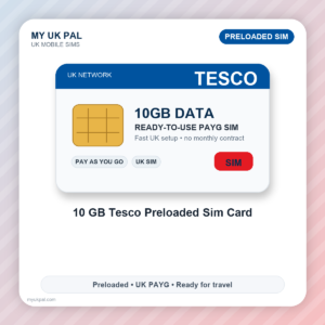 Tesco Preloaded Data SIM - 10GB Data PAYG