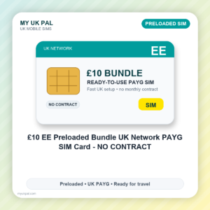 £10 EE Preloaded Bundle UK PAYG SIM Card - NO CONTRACT